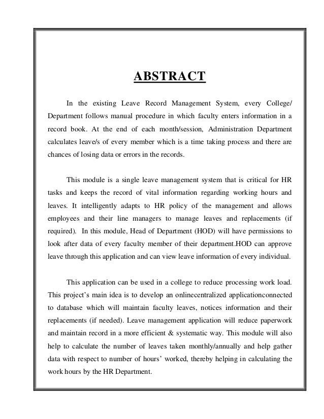 General information